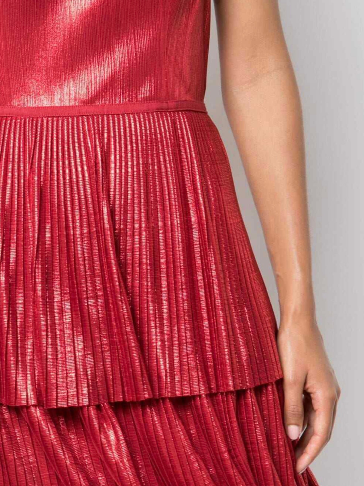 Marchesa Notte Midi Red dress